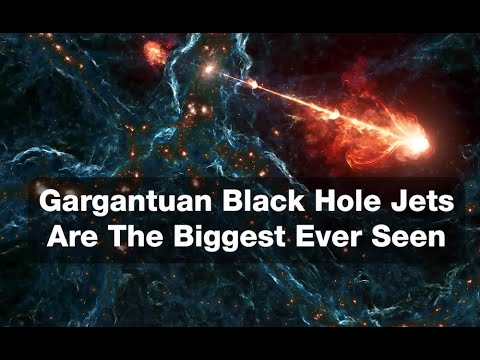 The largest black jets ever seen take over 140 galaxies in the Milky Way